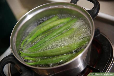 Once cooled slightly, remove the skin and chicken from the bones. How to Boil Okra: 10 Steps (with Pictures) - wikiHow