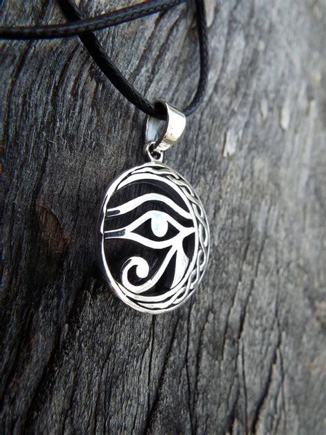 Eye Of Horus Eye Of Ra Pendant Silver Third Eye Sterling 925 Ancient