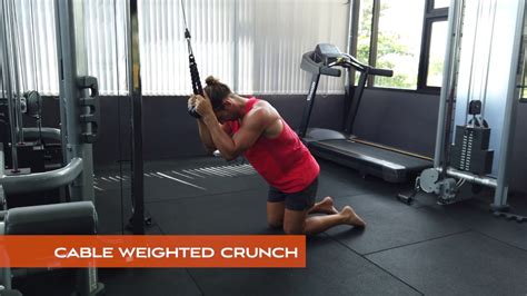 Cable Weighted Crunch Best Exercise For Abs Six Pack Abs YouTube