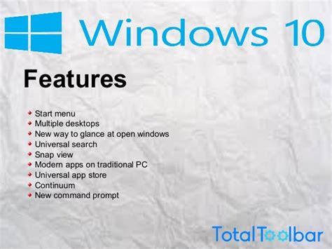 10 New Features In Windows 10 Chudovo