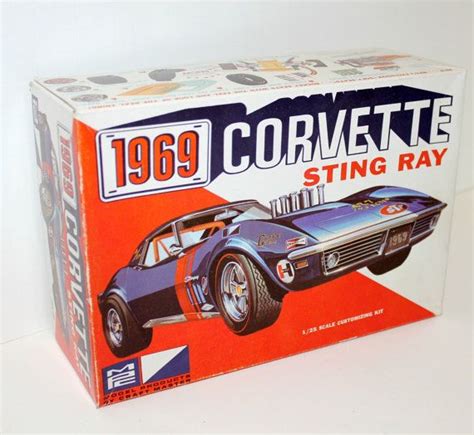 1969 Corvette Sting Ray Mpc Model Car Vintage Kit In Box Etsy