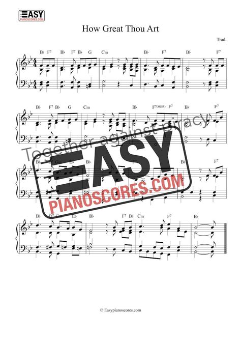 How Great Thou Art Piano Sheet Music Pdf