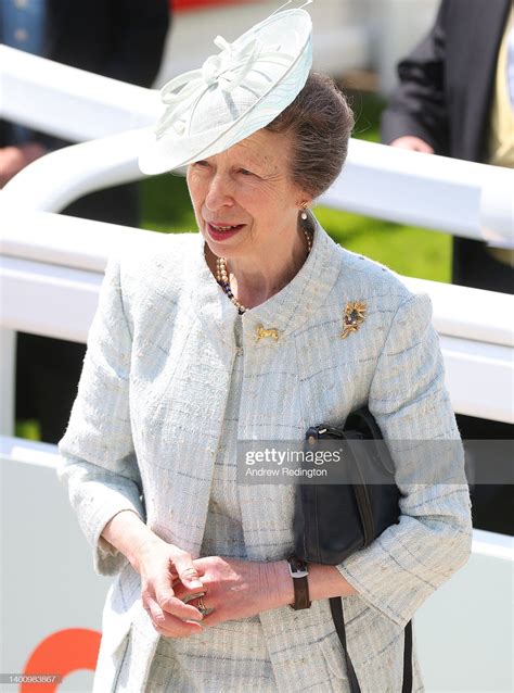 Princess Anne The Princess Royal Is Pictured During Cazoo Derby In