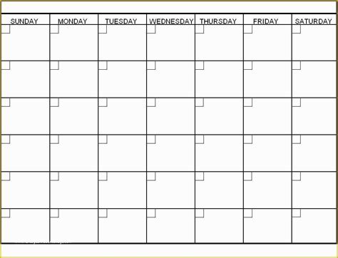 Free Make Your Own Calendar Templates Of Blank Calendar Template