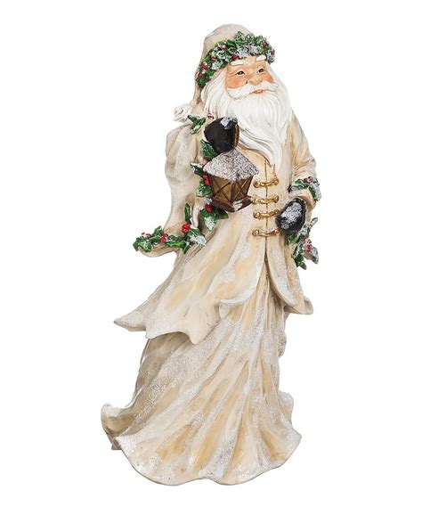 Look At This White Light Up Frosted Santa Figurine On Zulily Today