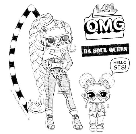 Lol Omg Lady Diva Coloring Pages Coloring Pages
