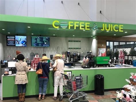 The whole foods employee told me that the juice wasn't organic. Wow. Remodeled coffee/juice bar at Whole Foods. Apparently ...