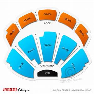 Lincoln Center Beaumont Seating Chart Vivid Seats