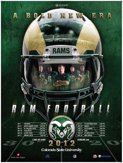 Wccc is a division of colorado mesa university. CSU Football Schedule Poster 2nd Best in Nation