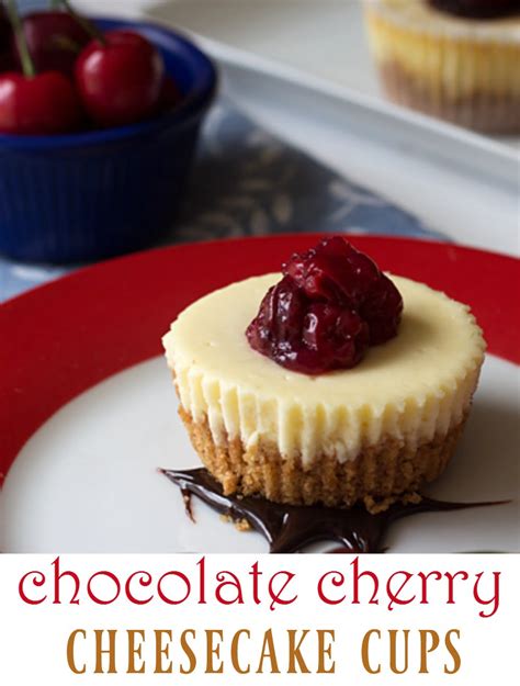 Chocolate Cherry Single Serving Cheesecakes ⋆ Its Yummi