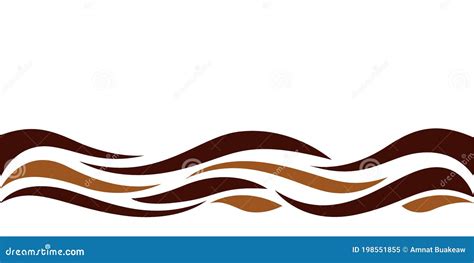Wave Form Graphic Brown Color Water Waves Brown For Background Brown
