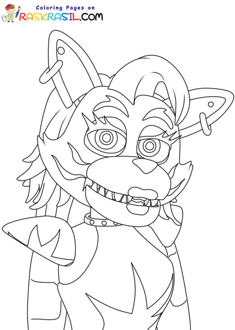Chica Coloring Pages Coloring Zone