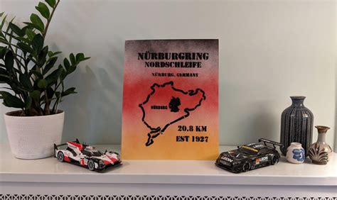 11x14 Nurburgring Nordschleife Racetrack Formula 1 Art Poster Etsy