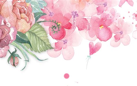 Watercolor Flowers Png Vector Get Images One