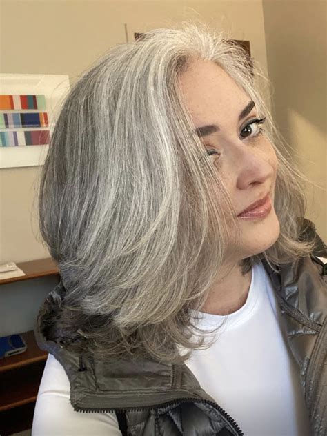 Pin By Yasutaka Takahashi On Glorious Grey Gray Hair Growing Out