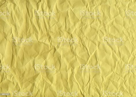 Crumpled Yellow Construction Paper Background Stock Photo Download