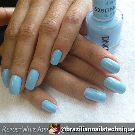 Beautiful Baby Blue Color By Dnd Duo Gel Dnd Duo Gel Comes With Gel