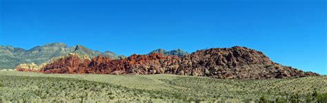 Panoramic Views In Red Rock Canyon National Conservation Area In Nevada