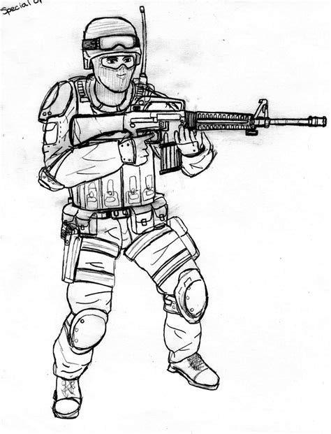 Army Soldiers Drawing At Getdrawings Free Download