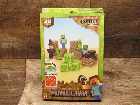 Minecraft Paper Craft Overworld Hostile Mobs 16703 Brand New Over 30