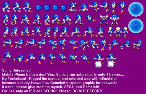Mobile Sonic Unleashed Sonic The Hedgehog The Spriters Resource