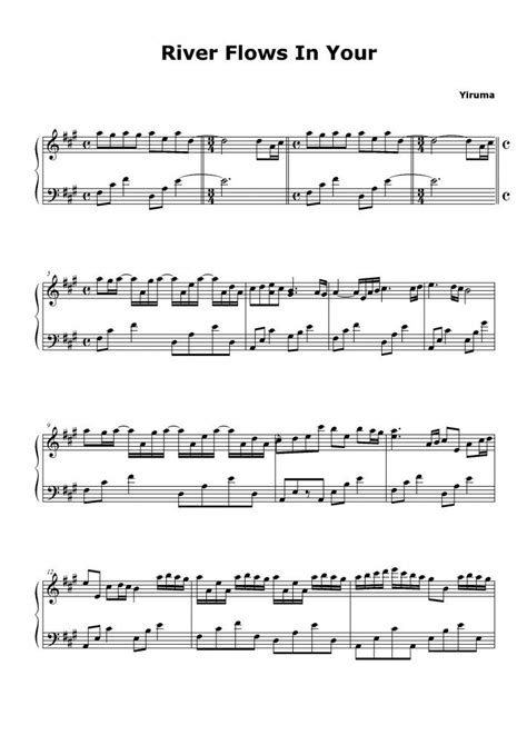 River flows in you is one of the most famous piano suites by a popular international pianist and composer from south korea, yiruma (born february 15, 1978). Pin by jander29 on piano sheet music | River flow in you ...