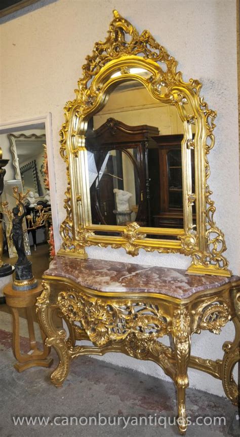 Controlling the wreck while in the front foyer might be quickly achieved with some straightforward organizational methods along with the. French Louis XV Gilt Console Table Mirror Set Hall Tables
