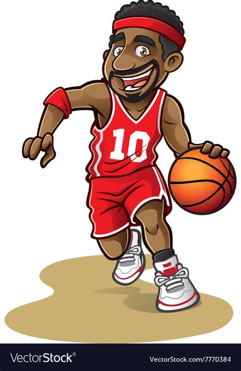 Cartoon Basketball Player Royalty Free Vector Image