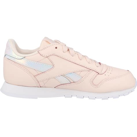 Reebok Classic Leather Pale Pink White Leather Trainers Shoes Awesome Shoes