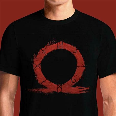 Runes Of God Of War Omega Symbol T Shirt India Designs For Men On Sale