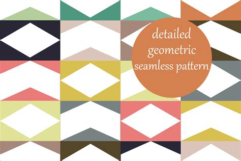 Geometric Block Pattern Graphic By Brightgrayart · Creative Fabrica