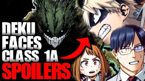 Deku Faces Class 1a My Hero Academia Chapter 319 Spoilers Vid Trending