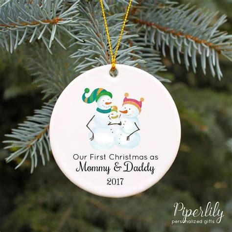 Our First Christmas As Mommy And Daddy New Parent Ornament Etsy