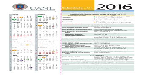 Enero Agosto Calendario AcadÉmico · Calendario AcadÉmico