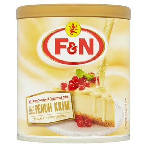Milk round (n) recorrido (m) del lechero; F&N Full Cream Sweetened Condensed Milk 392g - Tesco Groceries