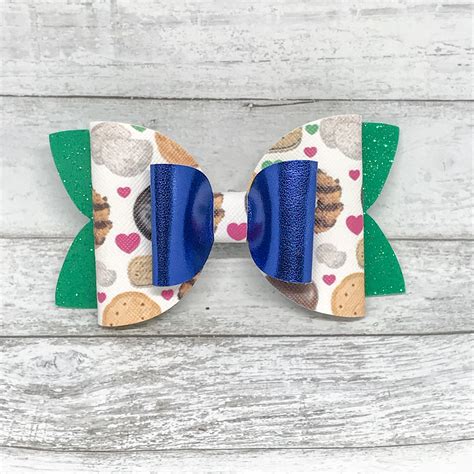 Girl Scout Cookie Season Bow Double Layered Bow Girl Scout Bow Girl Scout Cookies Bows