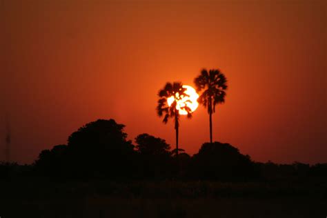 Sunset Kavango River Sunset Africa Celestial