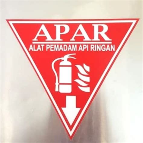 Jual Stiker Apar Alat Pemadam Api Ringan Vinyl X Rambu K Safety