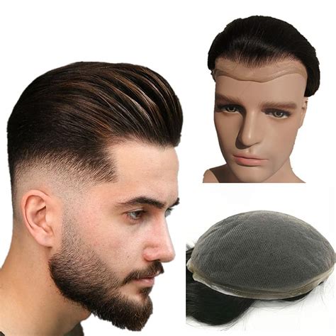 Buy Nlw Nlw European Human Hair Toupee For Men With Soft Super Swiss