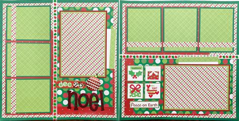 Noel 12x12 Two Page Premade Scrapbook Double Layout Christmas Etsy