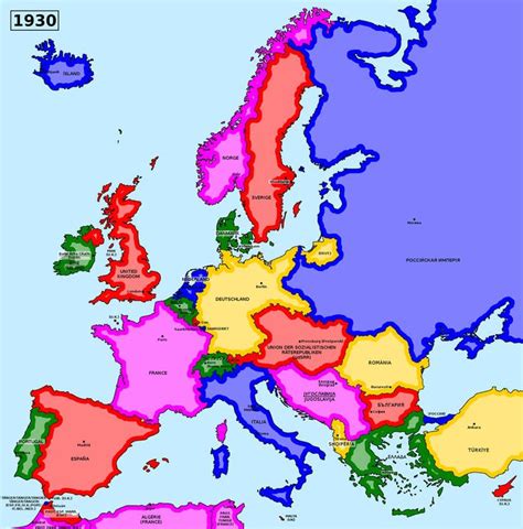 Map Of An Alternate Interwar Europe By Matritum Alternate History Historical Maps