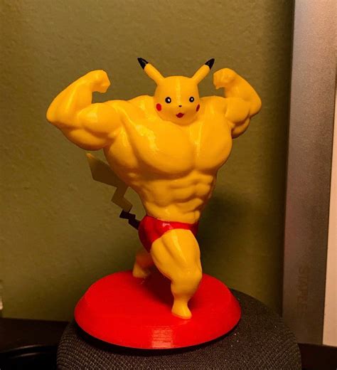 Buff Pikachu Pokémon Any Color Etsy
