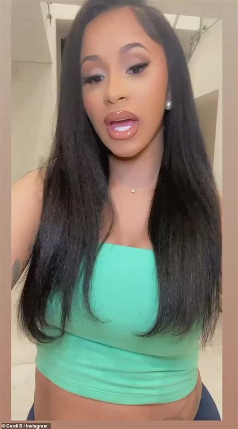 Cardi B Embraces Her Natural Hair Texture On Instagram This Is