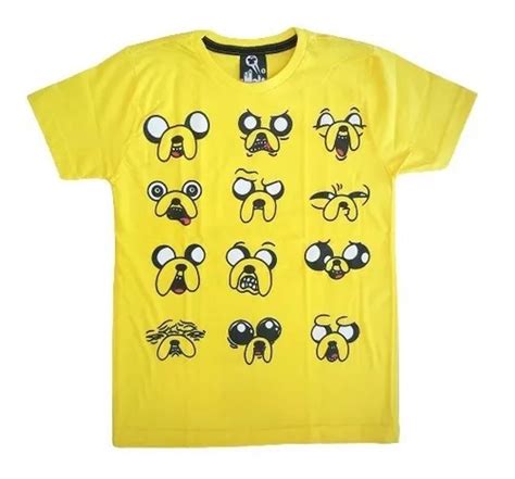 Camiseta Algodão Jake Hora De Aventura Cartoon Network Mercadolivre