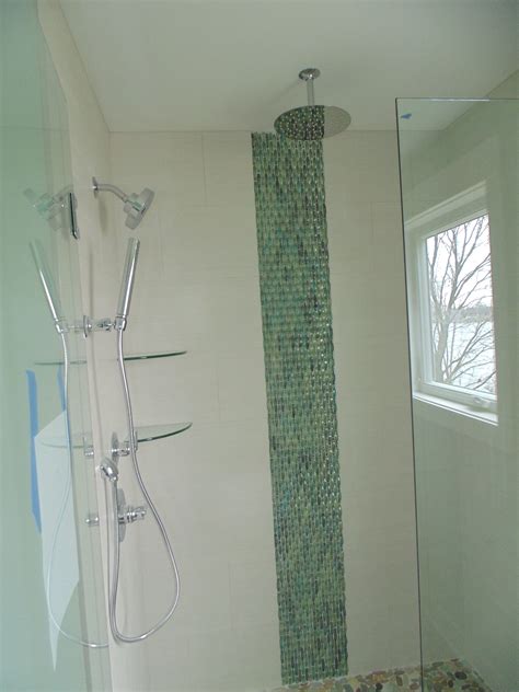 Waterfall Tile In Shower Bathroom Remodel Morning Star Drive