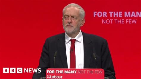 Highlights Of Jeremy Corbyn Speech At Labour Conference Bbc News