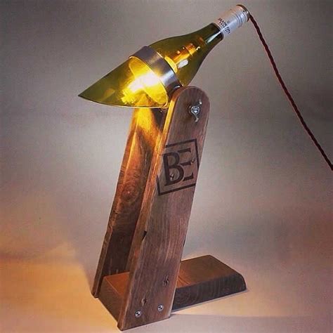 The unique hanging lamp with warm light and beautiful shadows, made from planks of pine wood 1.5x3cm (0,6x1.2) each one. Fantastic DIY Glass Bottle Lamps That Will Amaze You