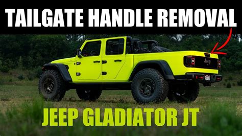 How To Remove Tailgate Handle Jeep Gladiator Jt Youtube