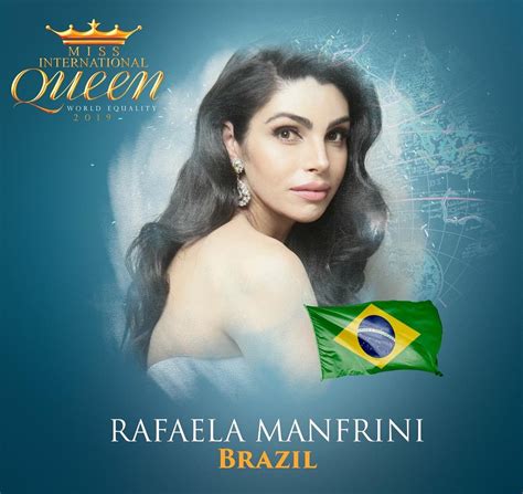 Rafaela Manfrini Miss International Queen Brazil 2019 Tg Beauty