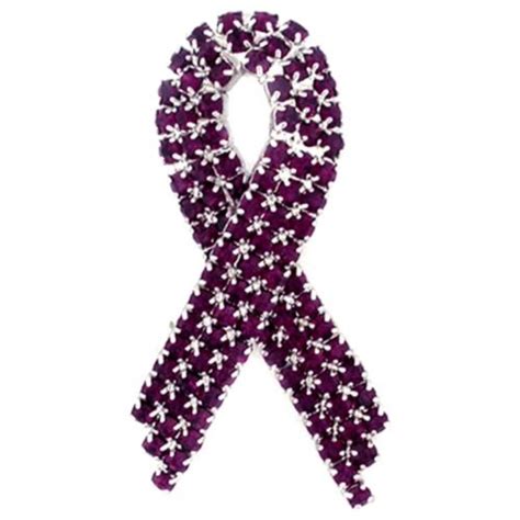 pinmart s purple rhinestone domestic violence awareness ribbon brooch pin ebay